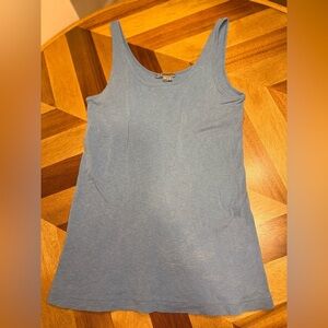 Vince Slate Blue Tank Top cotton modal blend